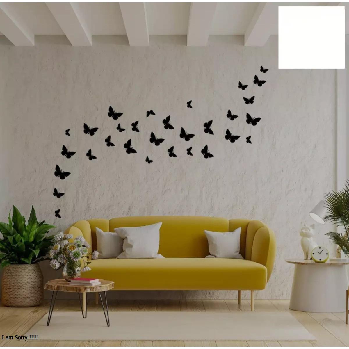 Pack of 30 3D Wooden Butterfly Wall Decor – Home & Kids Room