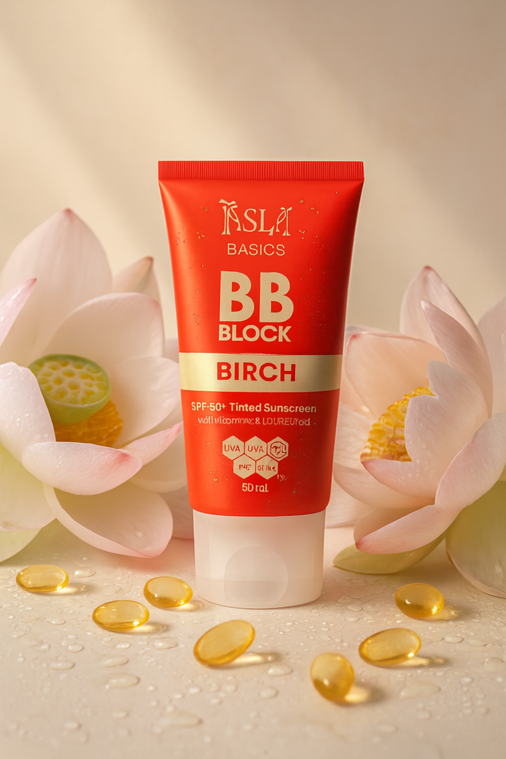 SL Basics BB Block SPF 50+ Tinted Sunscreen – Hydrating Sun Protection & Natural Coverage