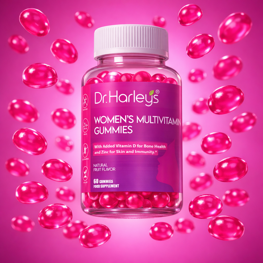 Dr. Harleys Women Multivitamin Gummies (60s) – Energy, Immunity, Hair, Skin & Nails Support