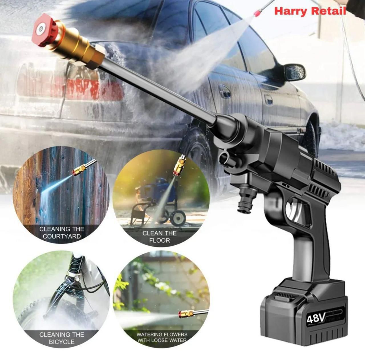 Car Washer Gun ππ¦ | High Pressure Spray Nozzle for Easy Car Cleaning
