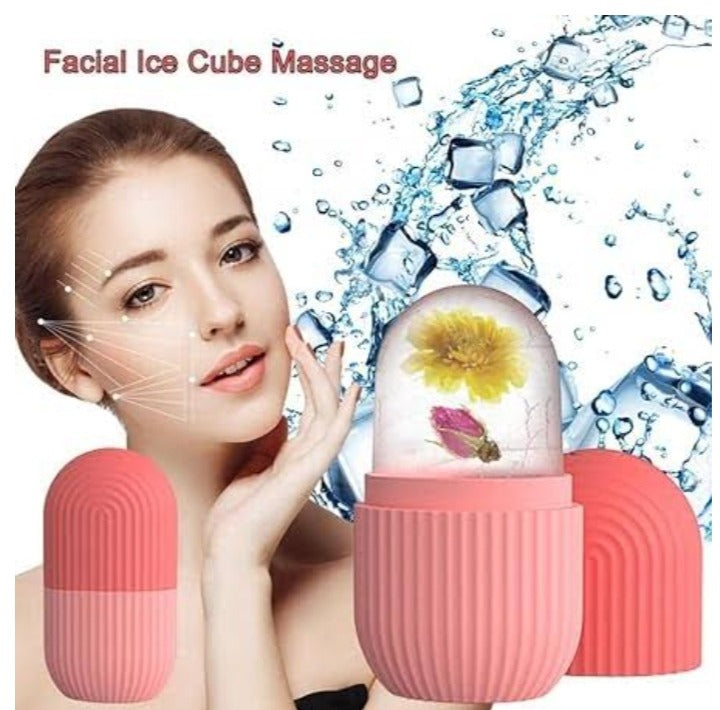 Silicone Ice Facial Roller – Reusable Beauty Ice Roller for Face, Eyes & Neck