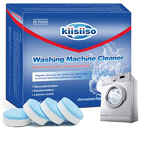 Washing Machine Cleaner Tablets – Deep Cleaning & Odor Removal Tablets for Front & Top Load Washers