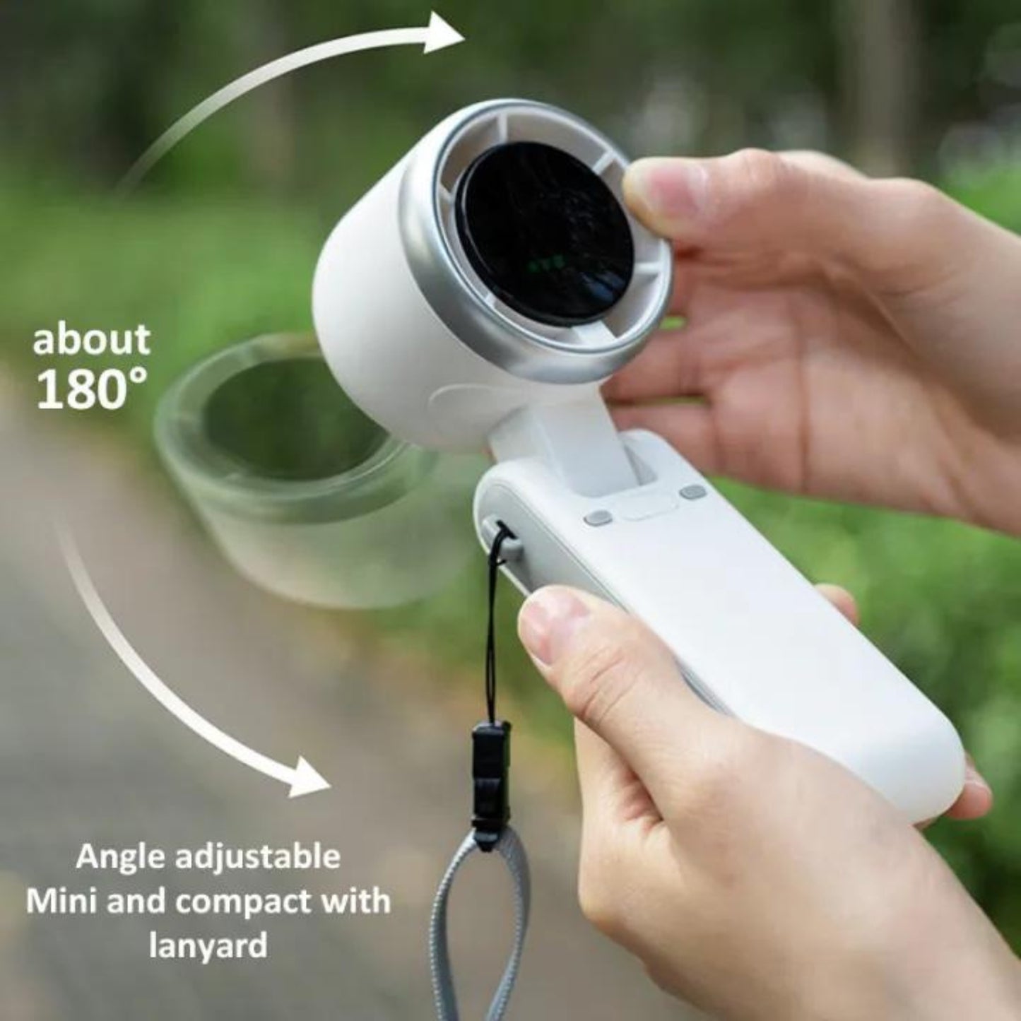 This portable folding turbo fan delivers powerful cooling with 5 speed control in a compact rechargeable design.