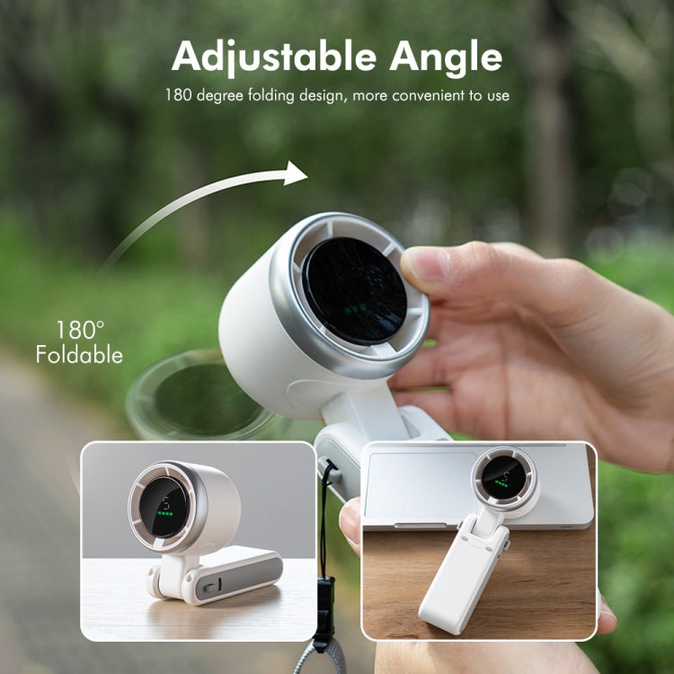 This portable folding turbo fan delivers powerful cooling with 5 speed control in a compact rechargeable design.