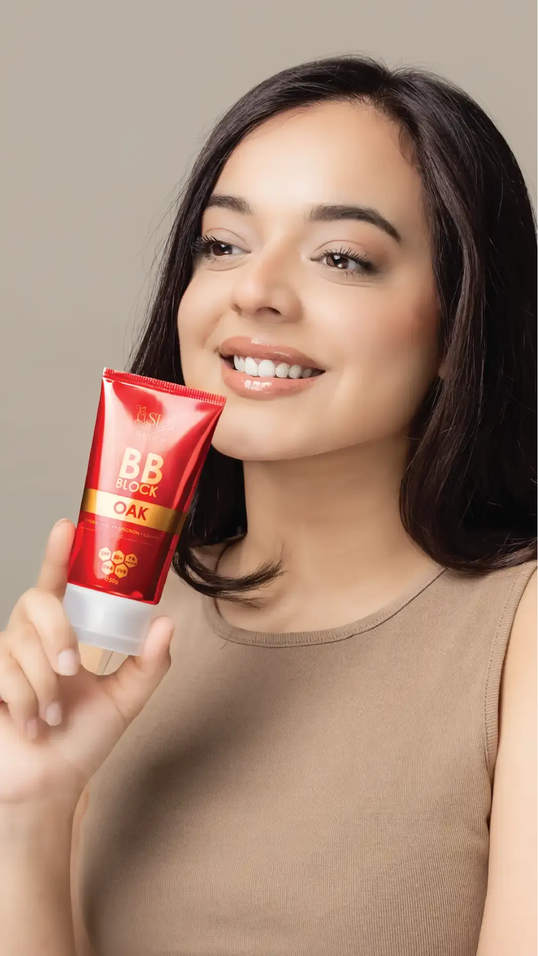 SL Basics BB Block SPF 50+ Tinted Sunscreen – Hydrating Sun Protection & Natural Coverage