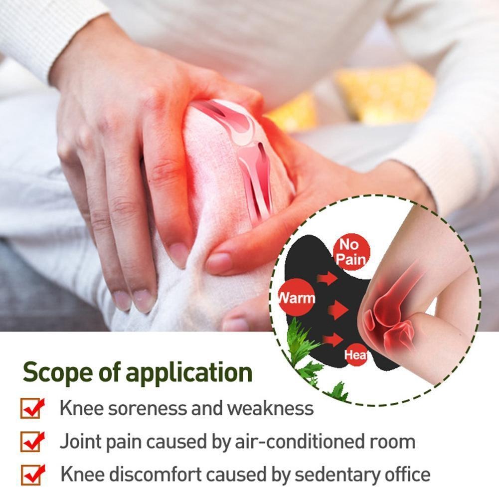 Herbal Knee Pain Relief Patch 🦵🔥 | Fast Heat Therapy for Joint & Muscle Relief 🌿